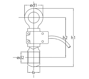 Ron 4000 Load Cell with Built-in Amplifier (0-2V or Optional 4-20mA Output)
